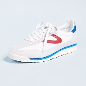 TRETORN Womens Rawlins III Joggers | Off White / White / Red / Blue | Size 9.0